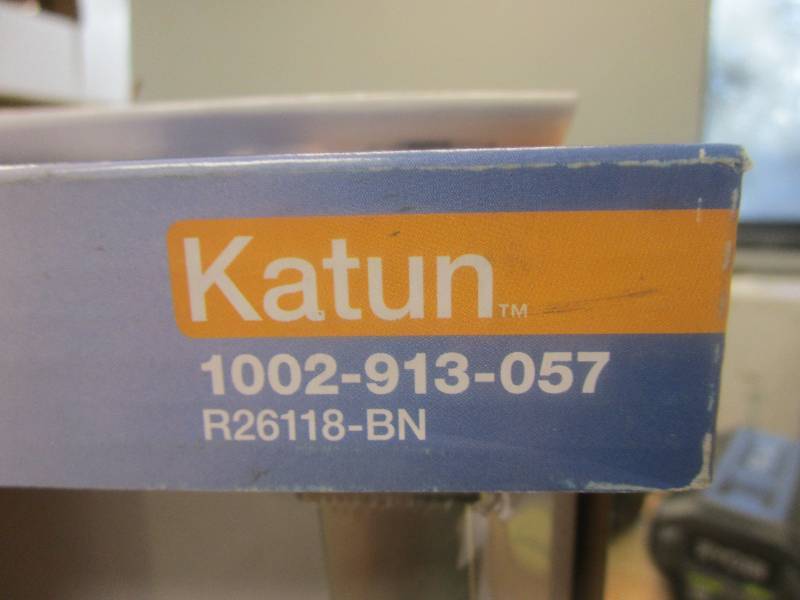 lot 124 image: KOHLER Katun Single Post Toilet Paper Holder in Vibrant Brushed Nickel (BRAND NEW)