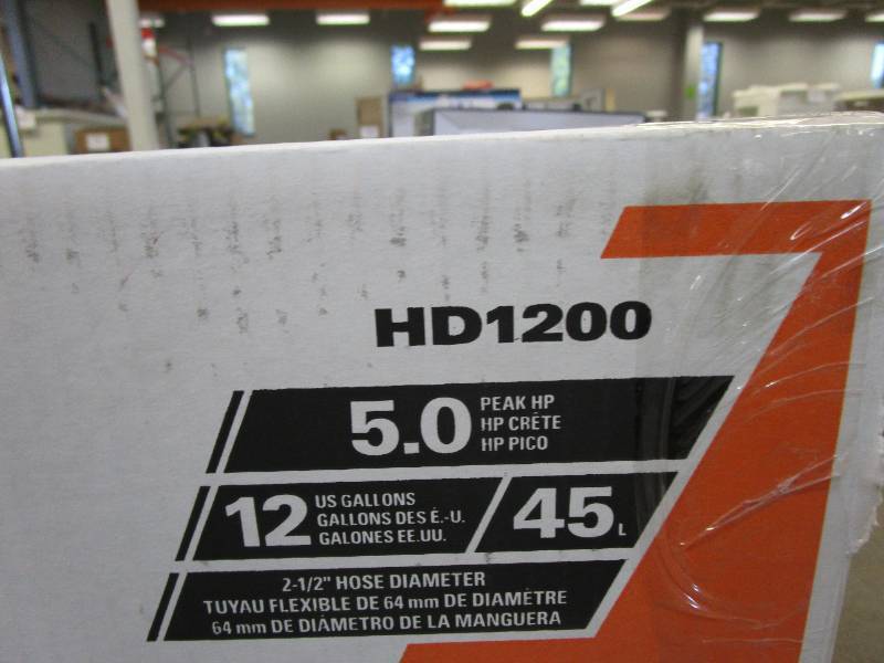 lot 3 image: RIDGID 12 Gallon 5.0 Peak HP NXT WetDry Shop Vacuum (OPEN BOX)