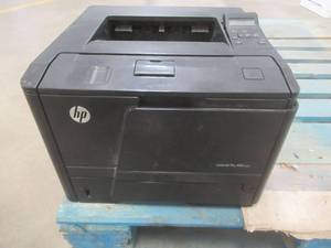 lot 316 image: HP LaserJet Pro 400 M401n, Model SHNGC -1100-00 - Missing Power Cord, Tested, Works. Used in Retail Office. - SOLD AS IS