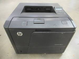 lot 317 image: HP LaserJet Pro 400 M401n, Model SHNGC -1100-00 - Missing Power Cord, Tested, Works. Used in Retail Office. - SOLD AS IS