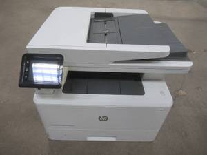 lot 318 image: HP LaserJet Pro MFP M426fdw, PrinterCopier, Model SHNGC-1401-02, Missing Power Cord, TestedWorks - Used in Retail Office. - SOLD AS IS