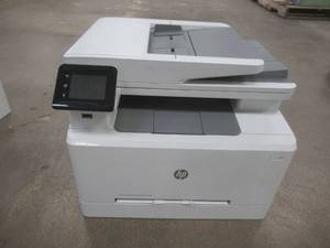 lot 319 image: HP Color LaserJet Pro MFP M283fdw, PrinterCopier, Model SHNGC-1601-02, Missing Power Cord, TestedWorks - Used in Retail Office. - SOLD AS IS