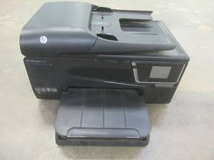 lot 328 image: HP, Officejet 6600 All-In-One Inkjet PrinterCopier, Missing Power Cord, TestedWorks, Used in Retail Office - SOLD AS IS .