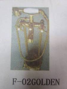 lot 538 image: Low Spout British Telephone Clawfoot Faucet with Handshower