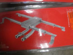 lot 355 image: 5 Pack BBQ Gas Grill Burner H Type Stainless Steel Universal Adjustable 14.75 - 24.25