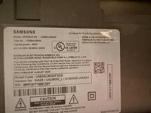 lot 1003 image: UN65AU8000F Samsung - 65 Class 8000 Series LED 4K UHD Smart Tizen TV