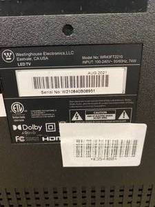lot 1004 image: WR43FT2210 43 Full HD Smart Roku TV