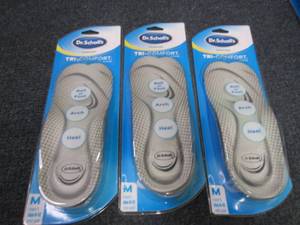 3 Dr. Scholl�s Tri-Comfort Insoles...