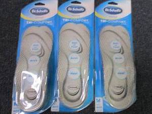 3 Dr. Scholl�s Tri-Comfort Insoles...