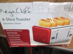 MegaChef 4-Slice Wide-Slot Toaster ...