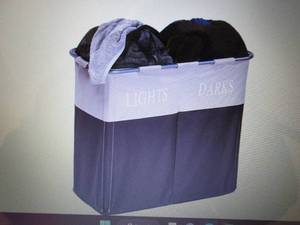 Honey-Can-Do Dual-Compartment Hampe...