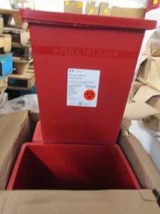 Case of 10 Covidien 8 Gallon Sharp ...