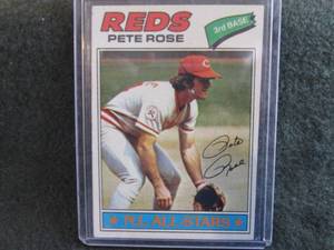 1. 1977 Topps Pete Rose Card...