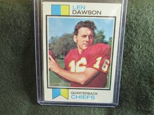 28. 1973 Topps Len Dawson Card...