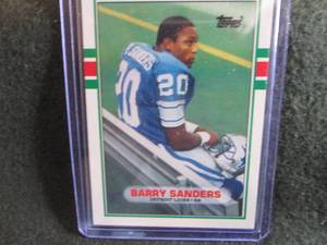 43. 1989 Topps Barry Sanders Rookie...