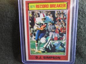 64. 1976 Topps O.J. Simpson Card...