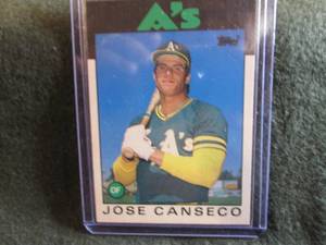 116. 1986 Topps Jose Canseco Rookie...