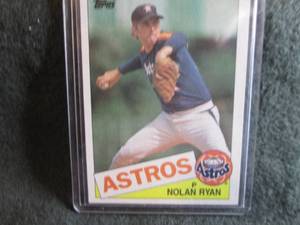 137. 1985 Topps Nolan Ryan Card...