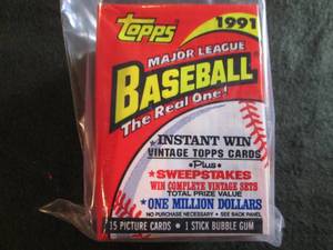 165. 6 1991 Topps Baseball Packs...