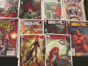 218. 10 Birds Of Prey Comic Books...