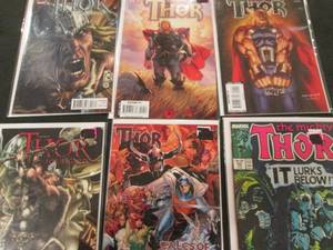 228. 6 Thor Comic Books...