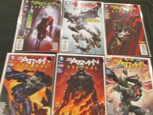 252. 6 BatMan Eternal Comic Books...