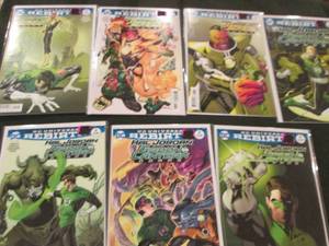 253. 7 Green Lantern Comic Books...