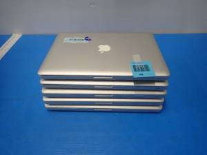 Lot of 5 Apple&nbspMacBookPro9,2 A1278  units with HDs have IOS, all units include a charging cable  see description for specs as 1 units is slightly different from the other 4  all units are tested