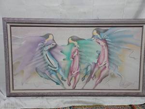 lot 113 image: Riders In The Sky - Painting