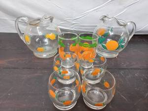 lot 127 image: Orange Juice Glassware