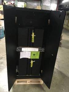Husky 3-Piece Regular Duty Welded Steel Garage Storage System in Black (54 in. W x 75 in. H x 19 in. D) Review all pictures
