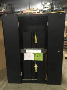 Husky 3-Piece Regular Duty Welded Steel Garage Storage System in Black (54 in. W x 75 in. H x 19 in. D) Review all pictures