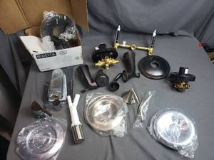Various Bathroom Fixture Parts and Pieces
