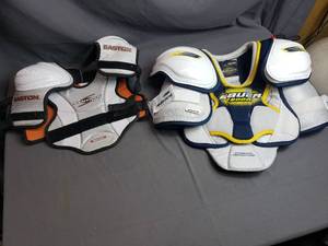 Bauer and Easton Hockey Shoulder Pads