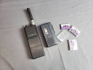 GE Walkie Talkie and Mini Cassette Recorder