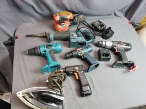 Lot of Various Drills, Sander and Other Tools.