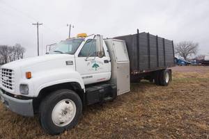 1998 GMC 6500 Flatbed With Raised Sides Tree Service Truck