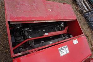Large Gondola Train Heavy Duty Moving Dollys With Red Metal Storage Cases