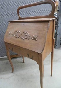ANTIQUE LARKIN SECRETARY DESK PLUS VINTAGE DECOR