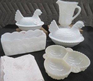 FENTON MILK GLASS PLUS