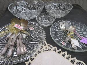 GORGEOUS GLASS  SILVER PLATE