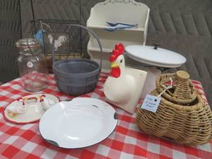 MISC ENAMEL, CHICKENS, AND MORE