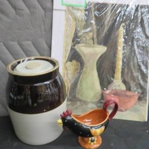 BUTTER CROCK  PASTEL ART