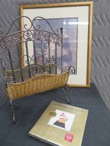 MAGAZINE RACK  LARGE FRAMED PRINT.PLUS