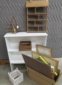 WOODEN WHITE SHELF  FRAMES