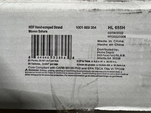 lot 8 image: 18 boxes - HDF Hand Scraped - Woven Sahara - 468 sq ft