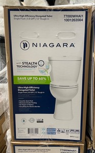 lot 31 image: New Niagara Stealth 2-Piece 0.8 GPF Ultra-High-Efficiency Single Flush Elongated Toilet