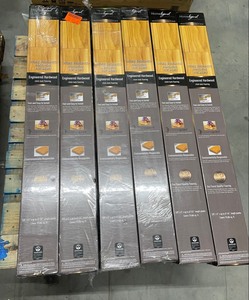 lot 33 image: 12 cases Homelegend Wire Brushed Natural Hickory Click Lock Hardwood Flooring 236 sq ft