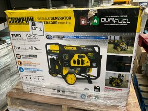 lot 1 image: Champion Generator - New In Box - Dual Fuel 7850 Starting Watts