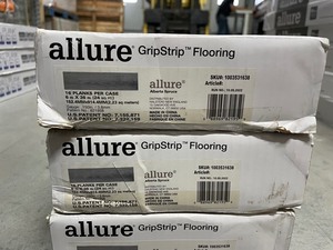 lot 35 image: 3 case Allure Alberta Spruce Grip Strip Luxury Vinyl Plank Flooring